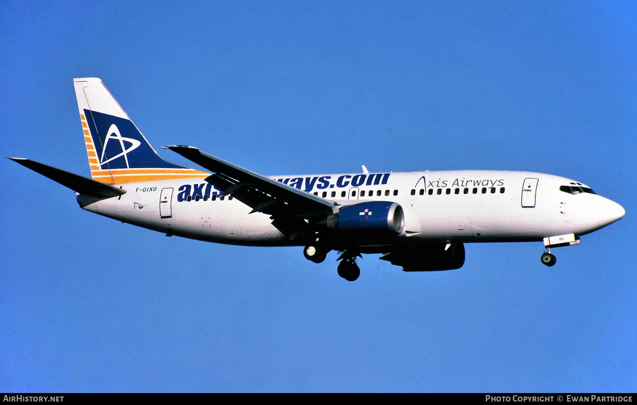 Aircraft Photo of F-GIXG | Boeing 737-382(QC) | Axis Airways | AirHistory.net #585605