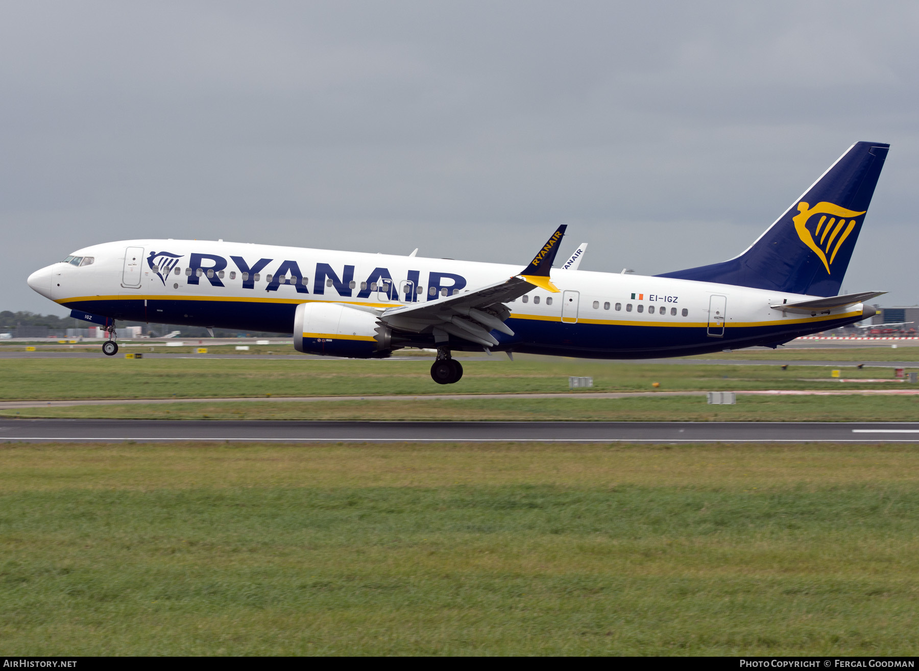 Aircraft Photo of EI-IGZ | Boeing 737-8200 Max 200 | Ryanair | AirHistory.net #585652