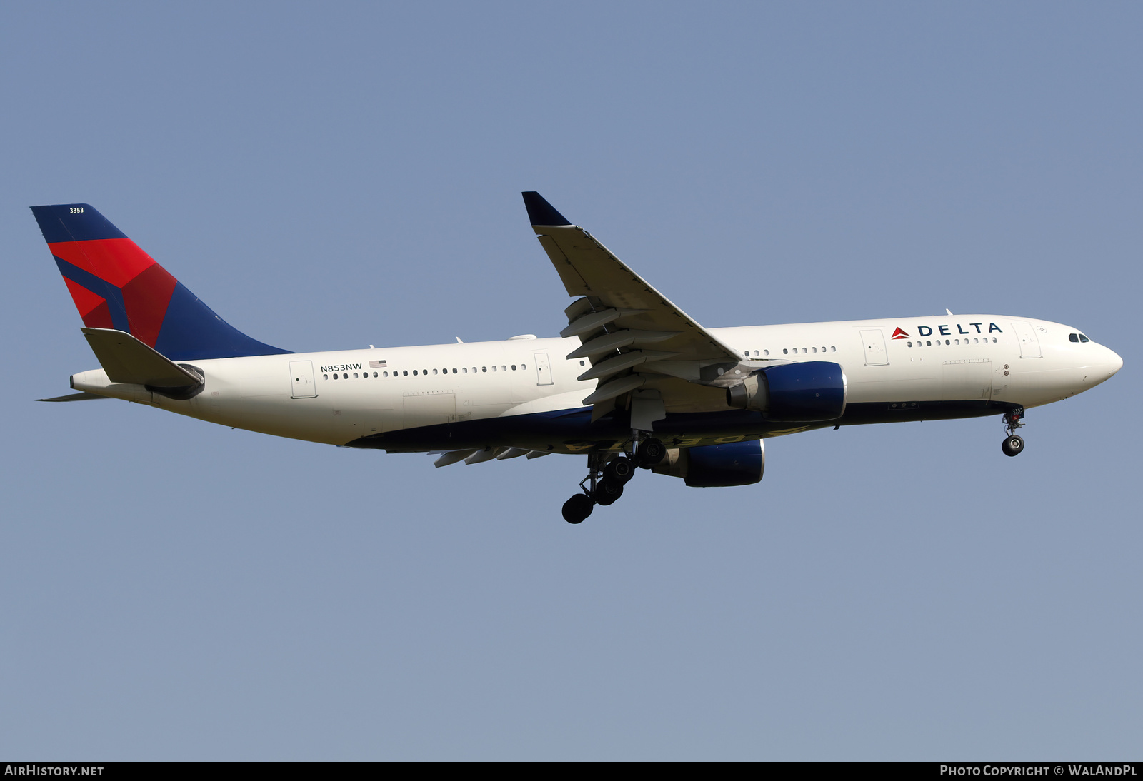 Aircraft Photo of N853NW | Airbus A330-223 | Delta Air Lines | AirHistory.net #585705
