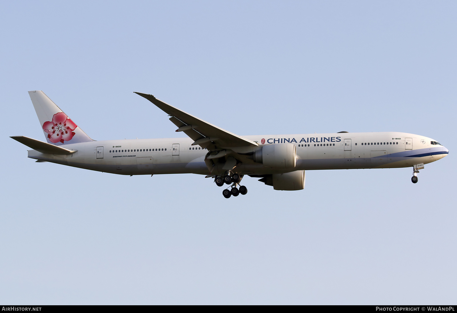 Aircraft Photo of B-18001 | Boeing 777-309/ER | China Airlines | AirHistory.net #585728