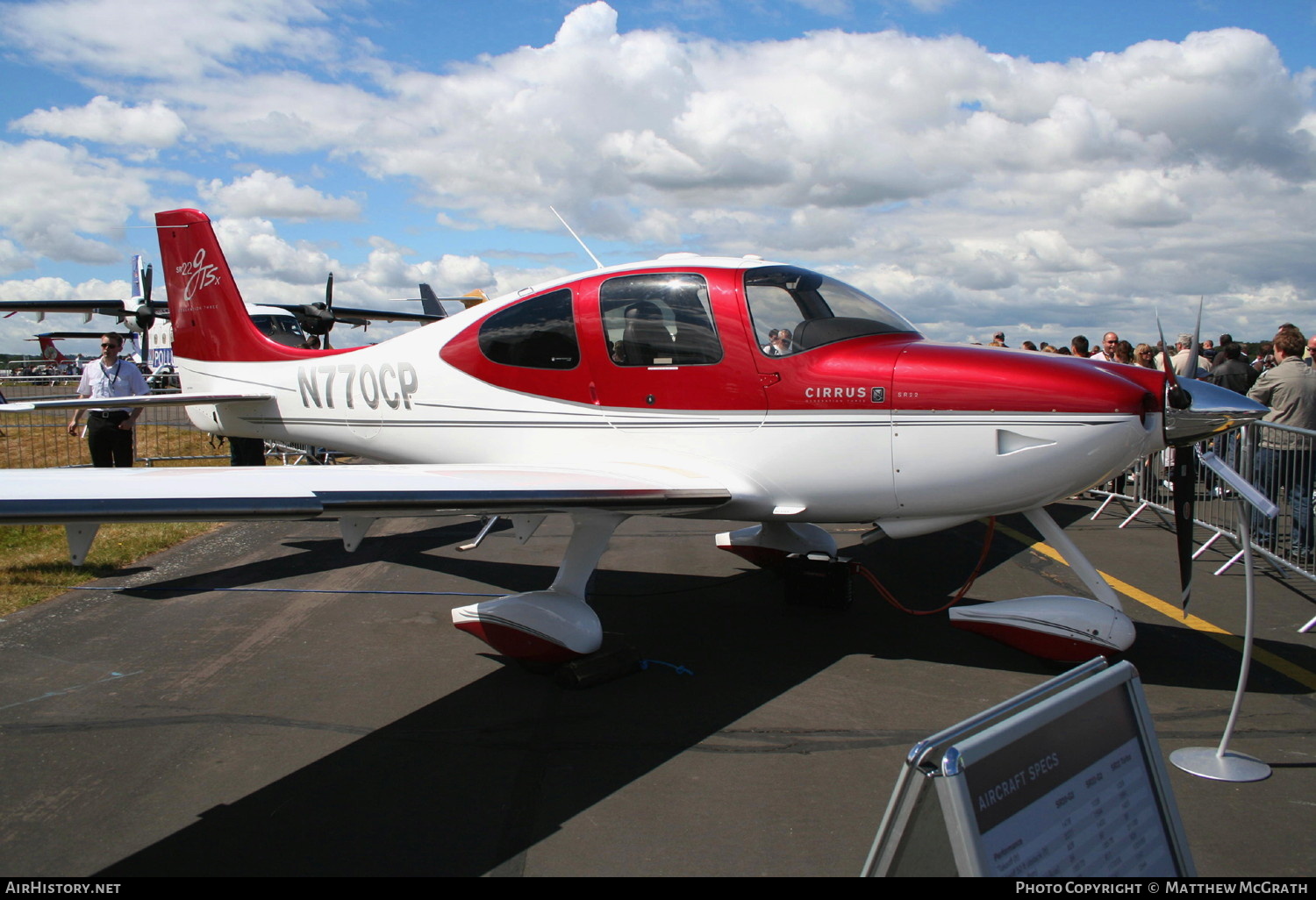Aircraft Photo of N770CP | Cirrus SR-22 G3-GTSX | AirHistory.net #585740