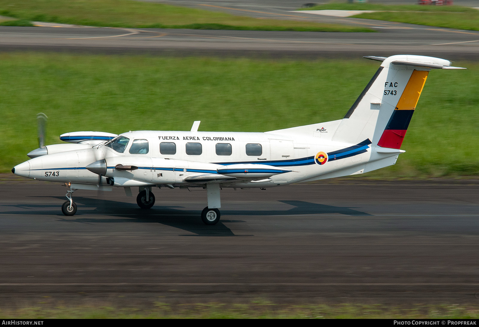 Aircraft Photo of 5743 | Piper PA-42-720 Cheyenne IIIA | Colombia - Air Force | AirHistory.net #585800