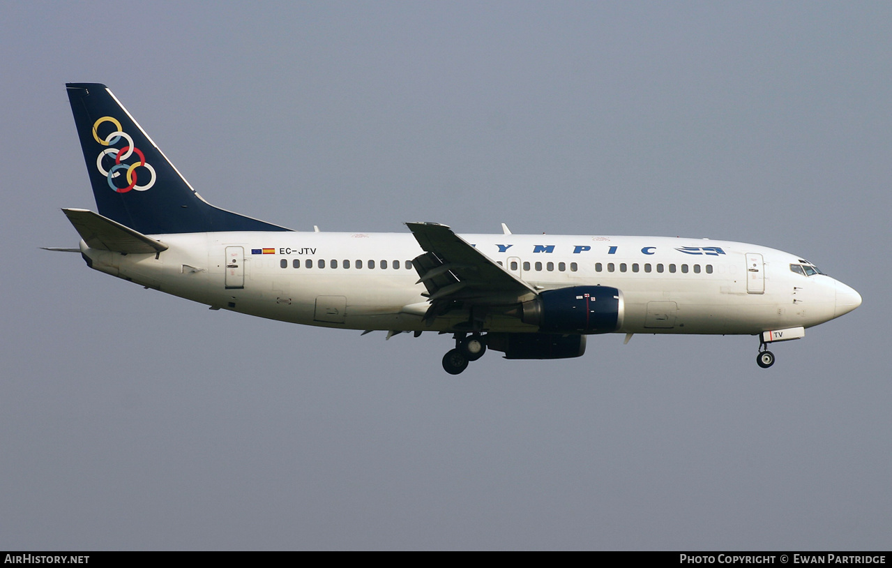 Aircraft Photo of EC-JTV | Boeing 737-33A | Olympic | AirHistory.net #585819