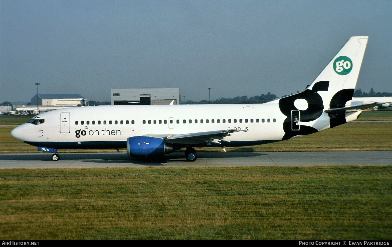 Aircraft Photo of G-ODUS | Boeing 737-36Q | Go Fly | AirHistory.net #585843