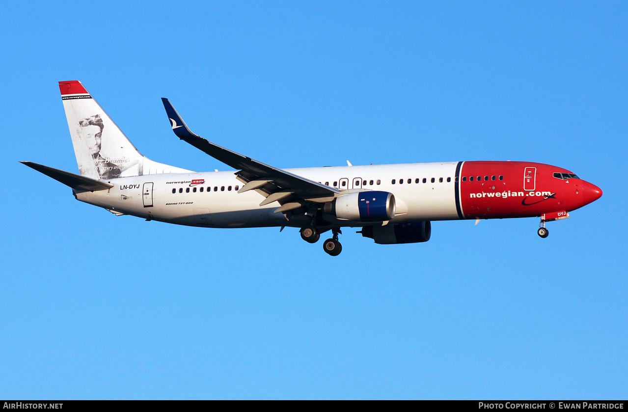 Aircraft Photo of LN-DYJ | Boeing 737-8JP | Norwegian | AirHistory.net #585874