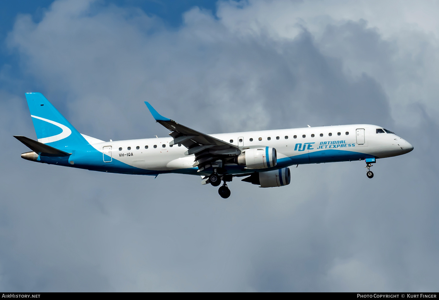 Aircraft Photo of VH-IQA | Embraer 190AR (ERJ-190-100IGW) | NJE - National Jet Express | AirHistory.net #585932