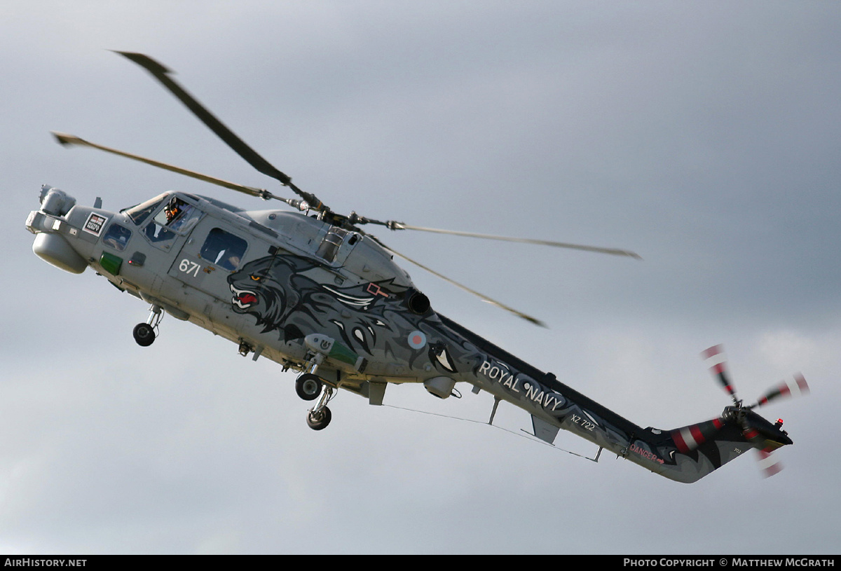 Aircraft Photo of XZ722 | Westland WG-13 Lynx HMA8DAS | UK - Navy | AirHistory.net #585945