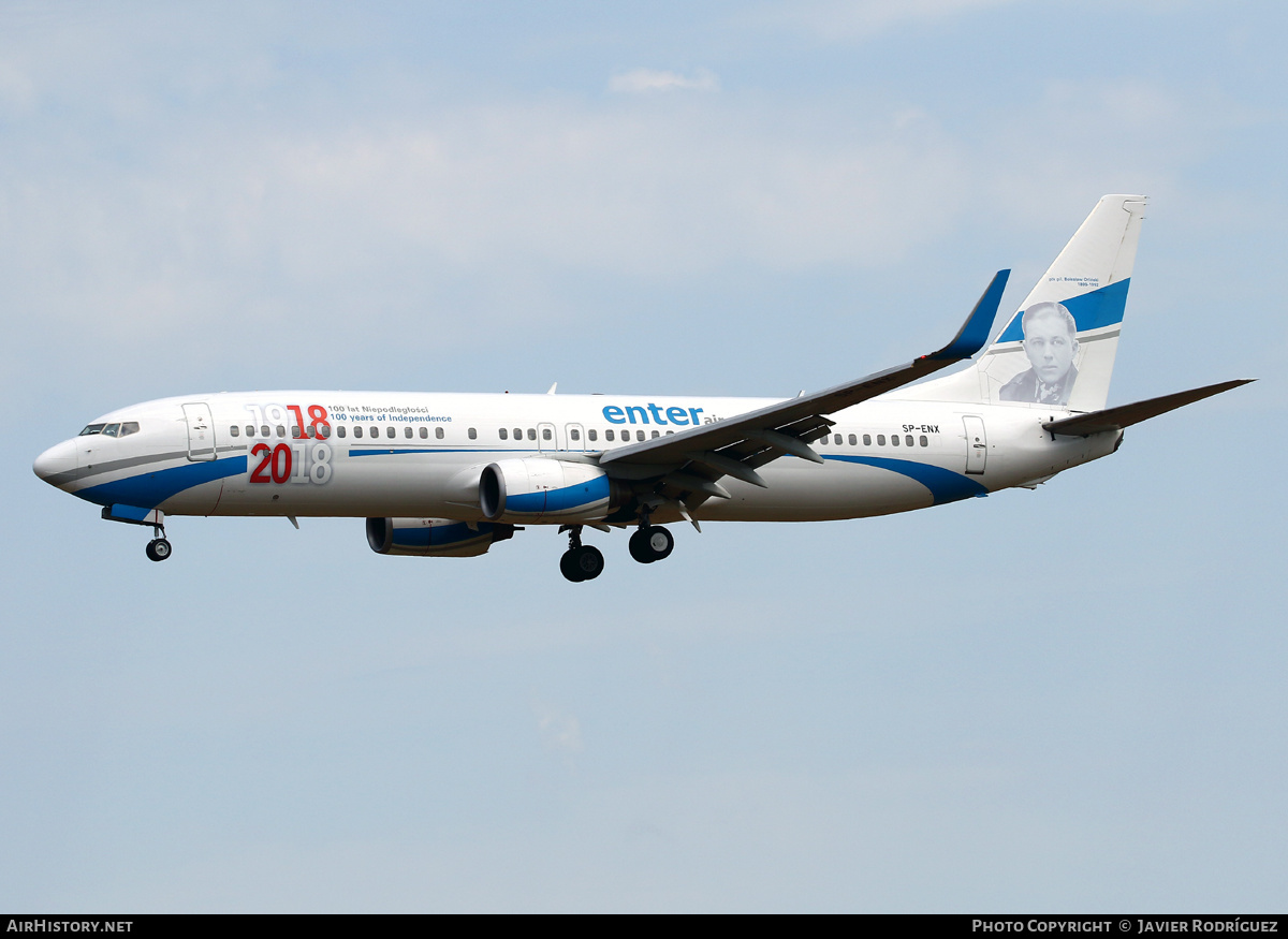 Aircraft Photo of SP-ENX | Boeing 737-8Q8 | Enter Air | AirHistory.net #585957