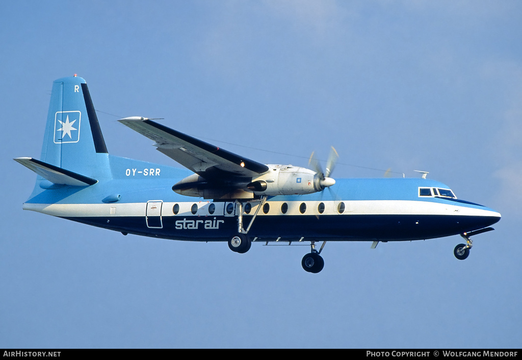 Aircraft Photo of OY-SRR | Fokker F27-600 Friendship | Star Air | AirHistory.net #585966
