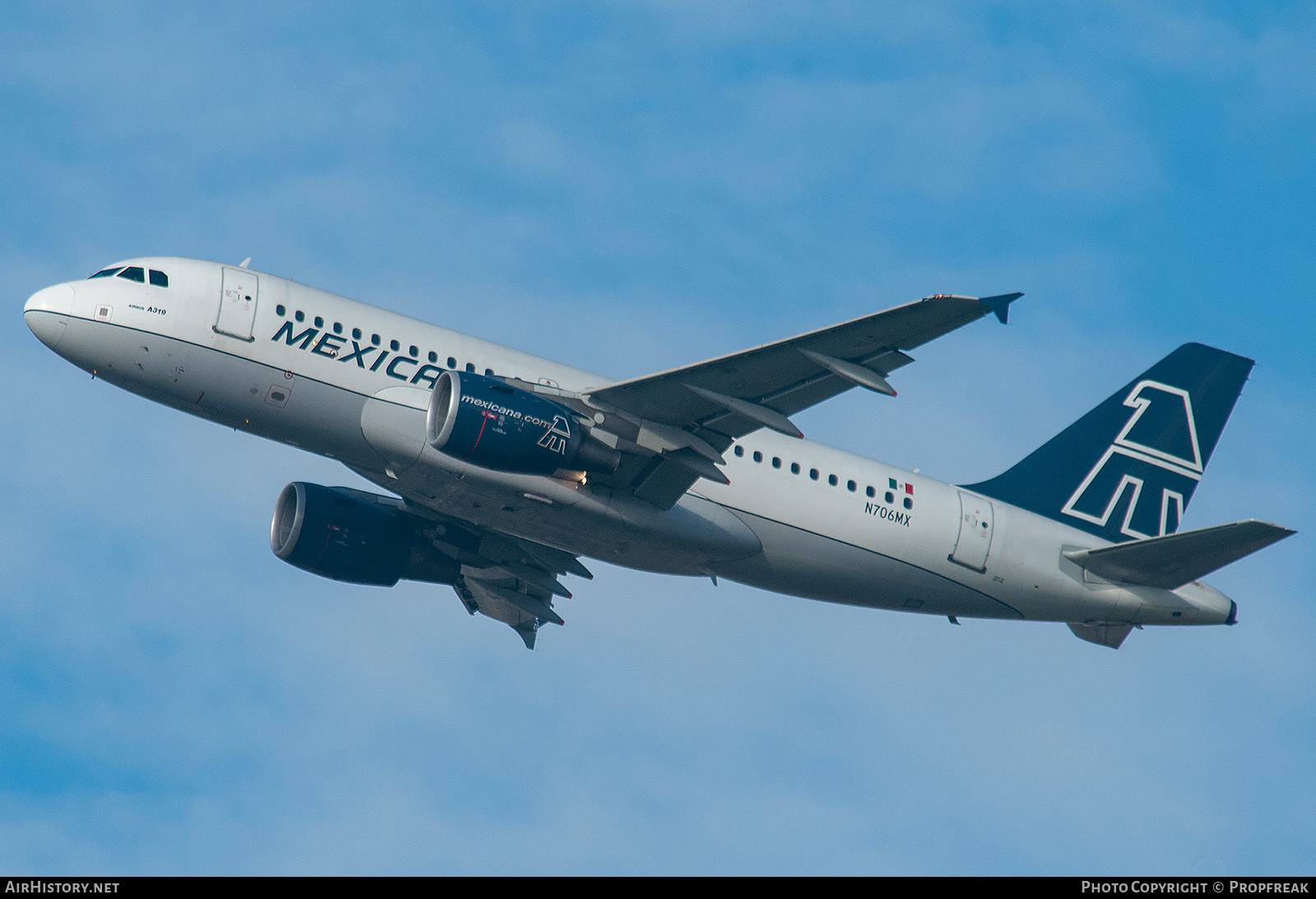 Aircraft Photo of N706MX | Airbus A319-112 | Mexicana | AirHistory.net #585973