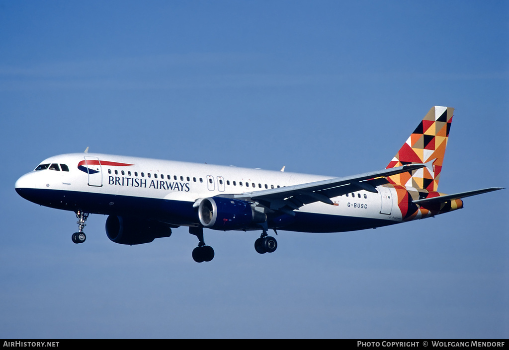 Aircraft Photo of G-BUSG | Airbus A320-211 | British Airways | AirHistory.net #585975