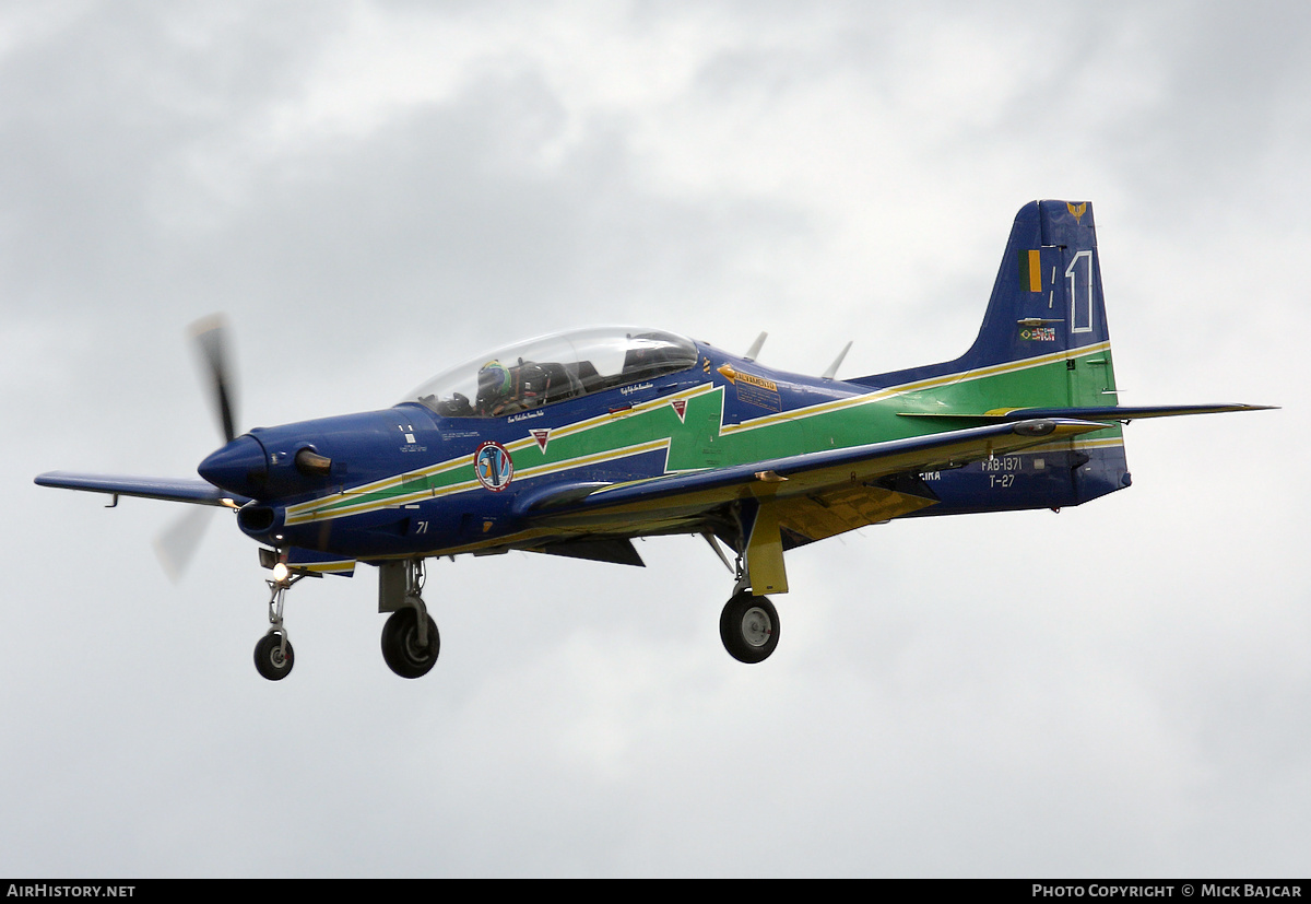 Aircraft Photo of 1371 | Embraer T-27 Tucano | Brazil - Air Force | AirHistory.net #586062