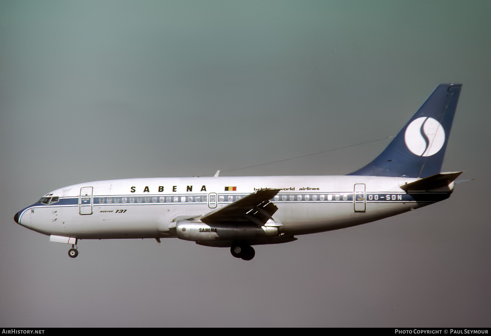 Aircraft Photo of OO-SDN | Boeing 737-229/Adv | Sabena | AirHistory.net #586154