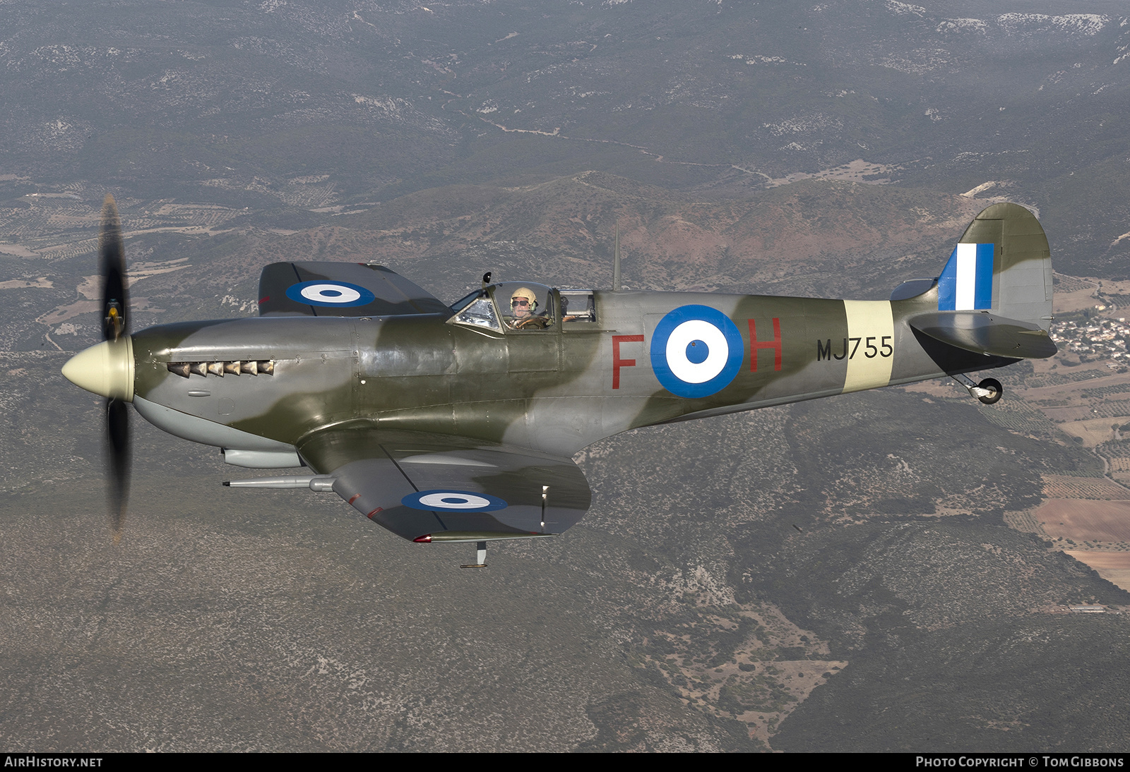 Aircraft Photo of G-CLGS / MJ755 | Supermarine 361 Spitfire LF9C | Greece - Air Force | AirHistory.net #586212