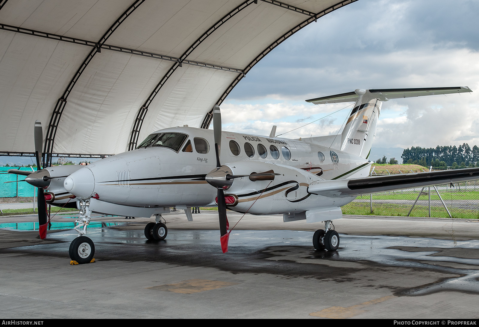 Aircraft Photo of PNC 0208 | Beech Super King Air 300 | Colombia - Police | AirHistory.net #586229