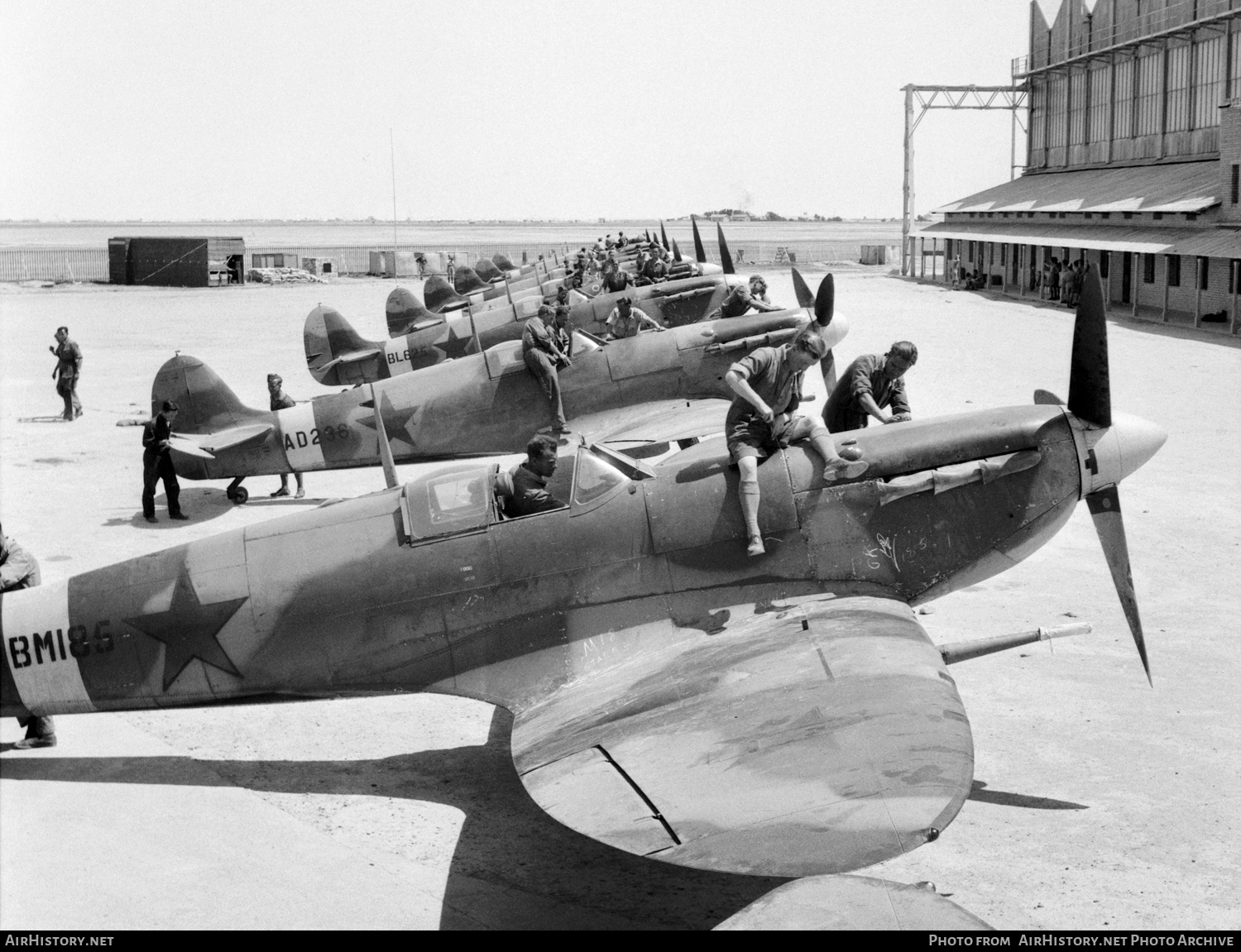 Aircraft Photo of BM186 | Supermarine 349 Spitfire Mk5B | Soviet Union - Air Force | AirHistory.net #586282