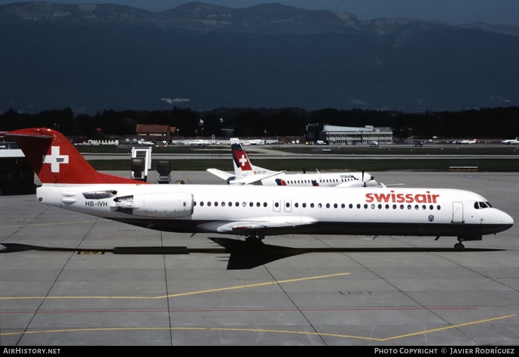Aircraft Photo of HB-IVH | Fokker 100 (F28-0100) | Swissair | AirHistory.net #586299