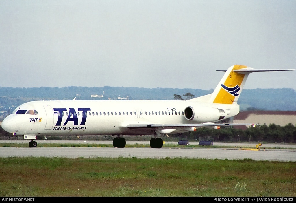 Aircraft Photo of F-GIOI | Fokker 100 (F28-0100) | TAT European Airlines | AirHistory.net #586306