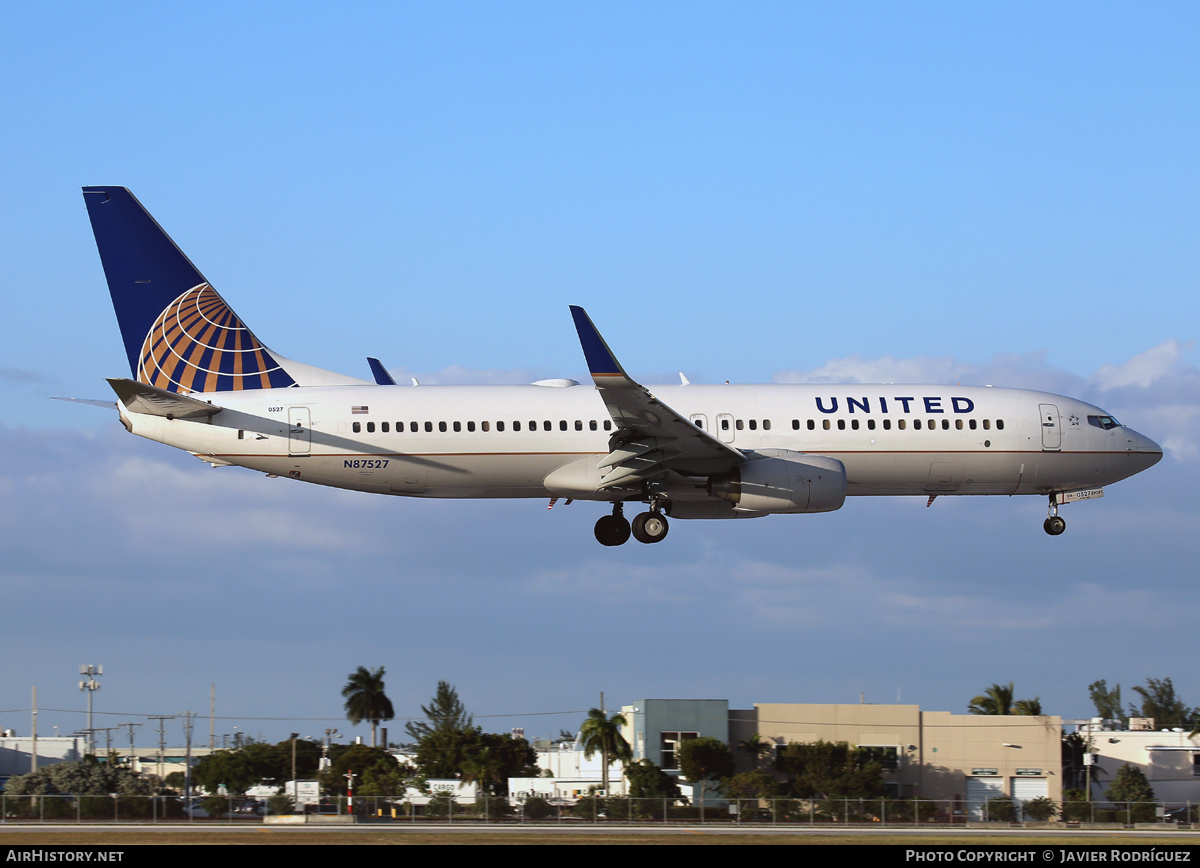 Aircraft Photo of N87527 | Boeing 737-824 | United Airlines | AirHistory.net #586308