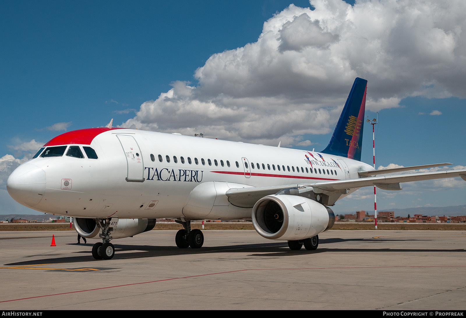 Aircraft Photo of N471TA | Airbus A319-132 | TACA Peru - Transportes Aéreos Centro Americanos | AirHistory.net #586358