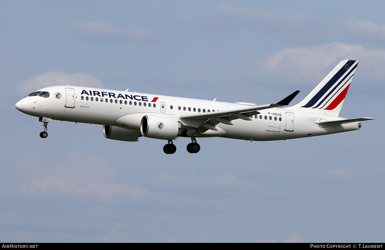 Aircraft Photo of F-HZUQ | Airbus A220-371 (BD-500-1A11) | Air France | AirHistory.net #586412