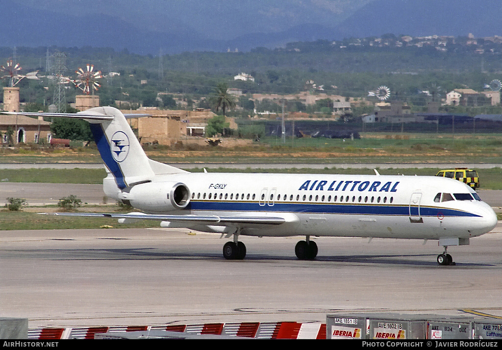 Aircraft Photo of F-GKLY | Fokker 100 (F28-0100) | Air Littoral | AirHistory.net #586445
