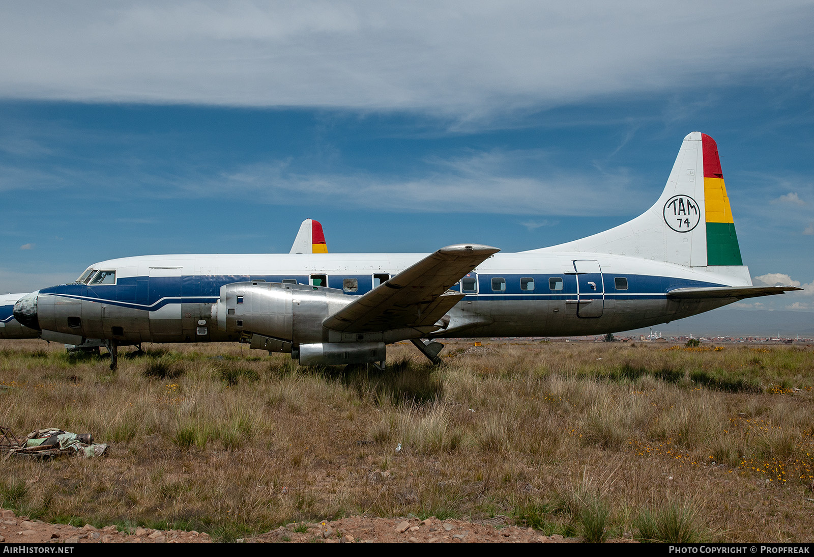 Aircraft Photo of TAM-74 | Convair 580 | Bolivia - Air Force | AirHistory.net #586459