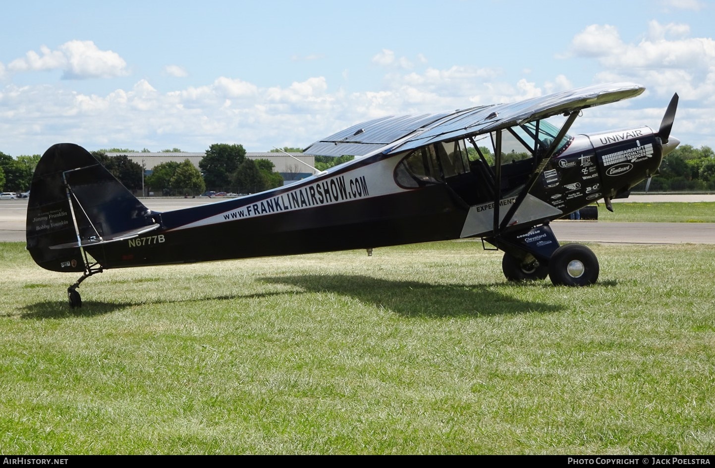Aircraft Photo of N6777B | Piper PA-18A-150 Super Cub | Franklin Airshows | AirHistory.net #586460