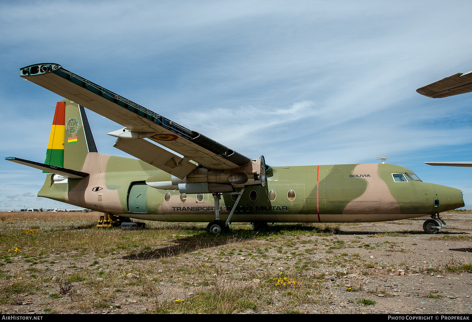 Aircraft Photo of TAM-95 | Fokker F27-400M Troopship | Bolivia - Air Force | AirHistory.net #586463