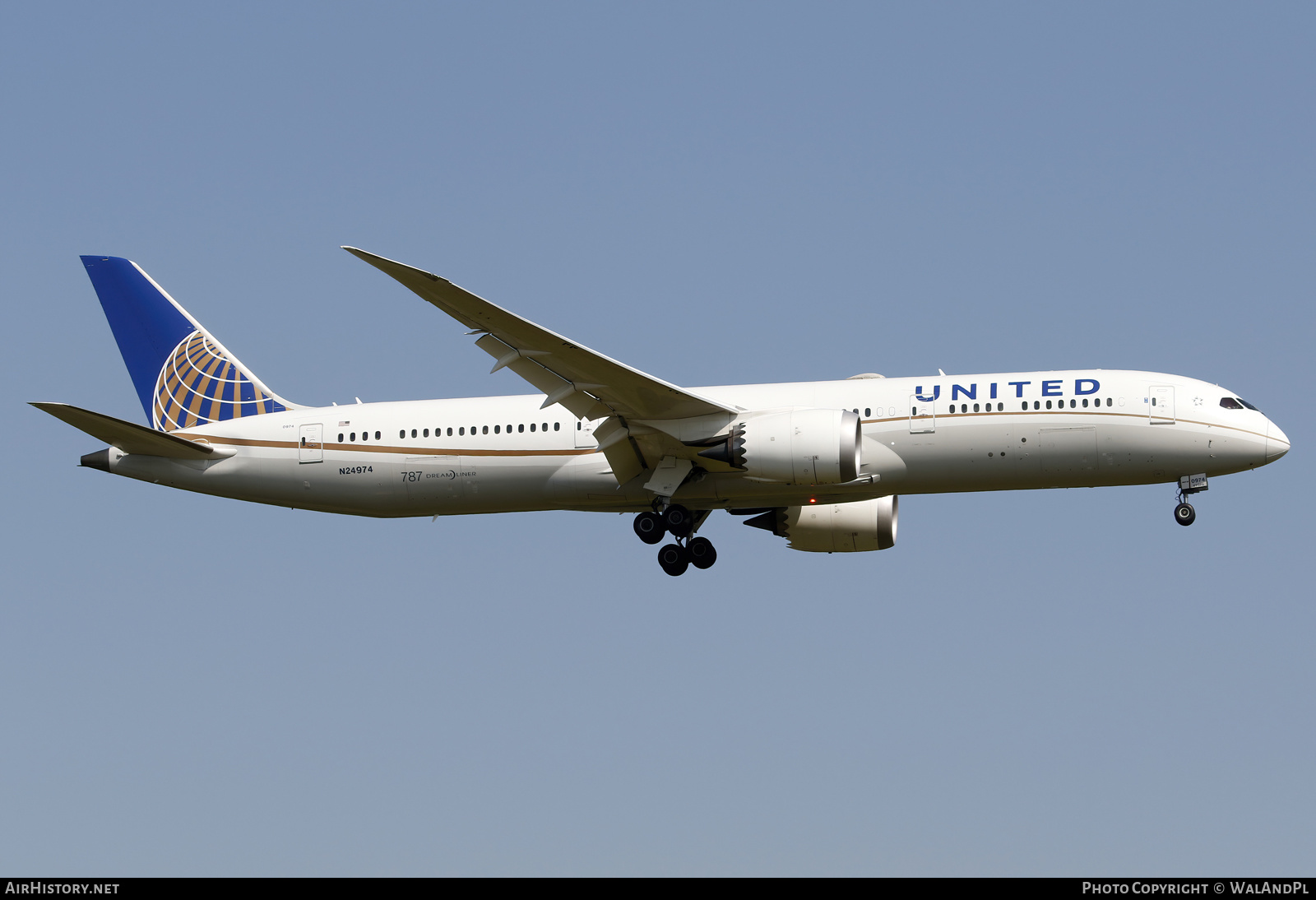 Aircraft Photo of N24974 | Boeing 787-9 Dreamliner | United Airlines | AirHistory.net #586515