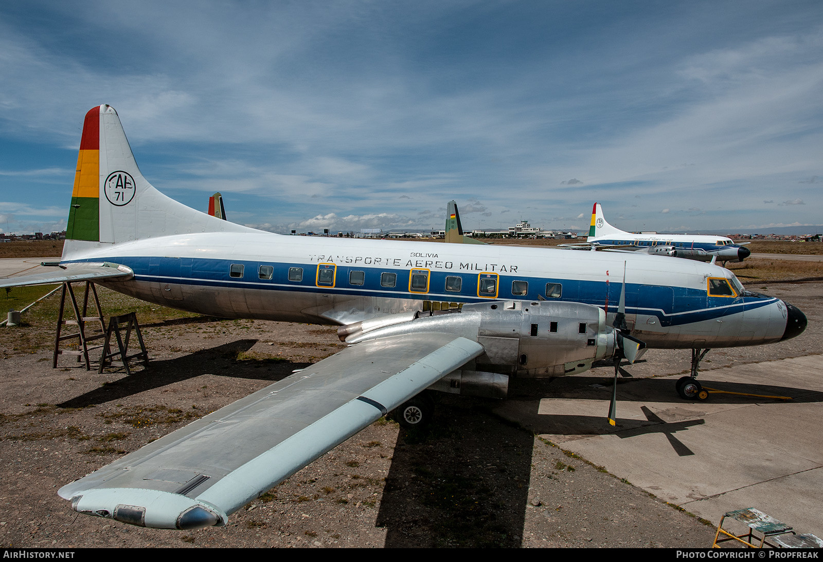 Aircraft Photo of FAB-71 | Convair 580 | Bolivia - Air Force | AirHistory.net #586517