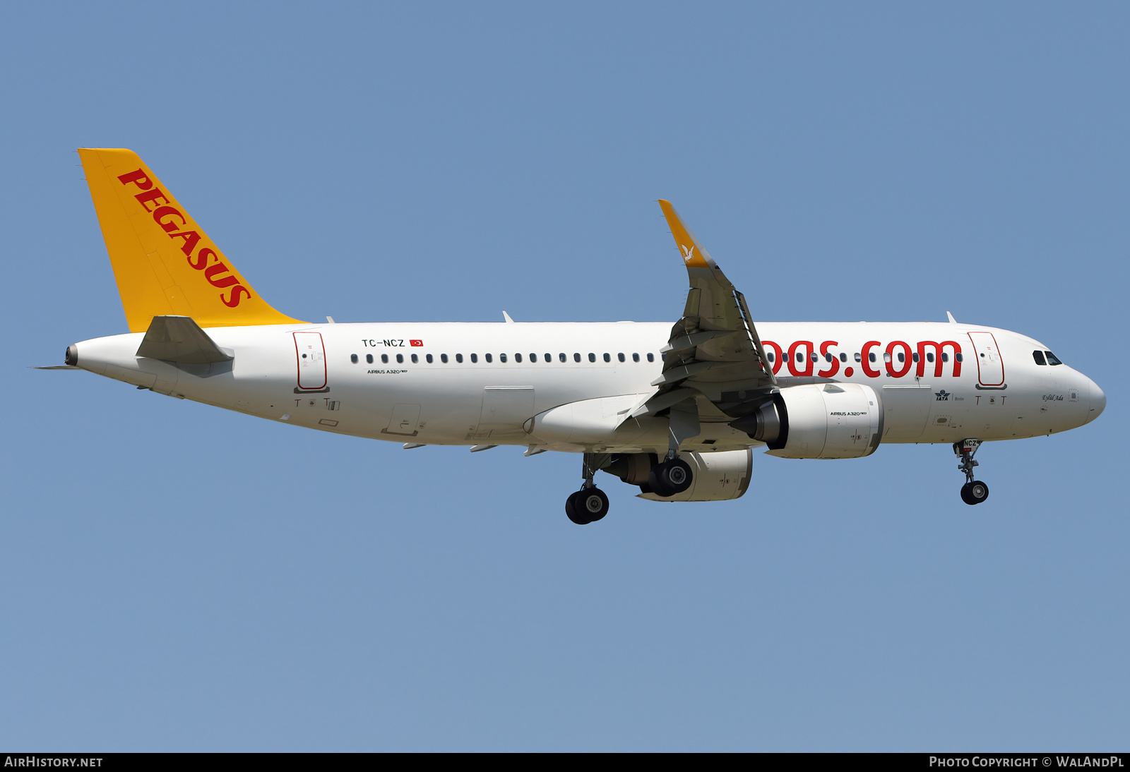 Aircraft Photo of TC-NCZ | Airbus A320-251N | Pegasus Airlines | AirHistory.net #586560