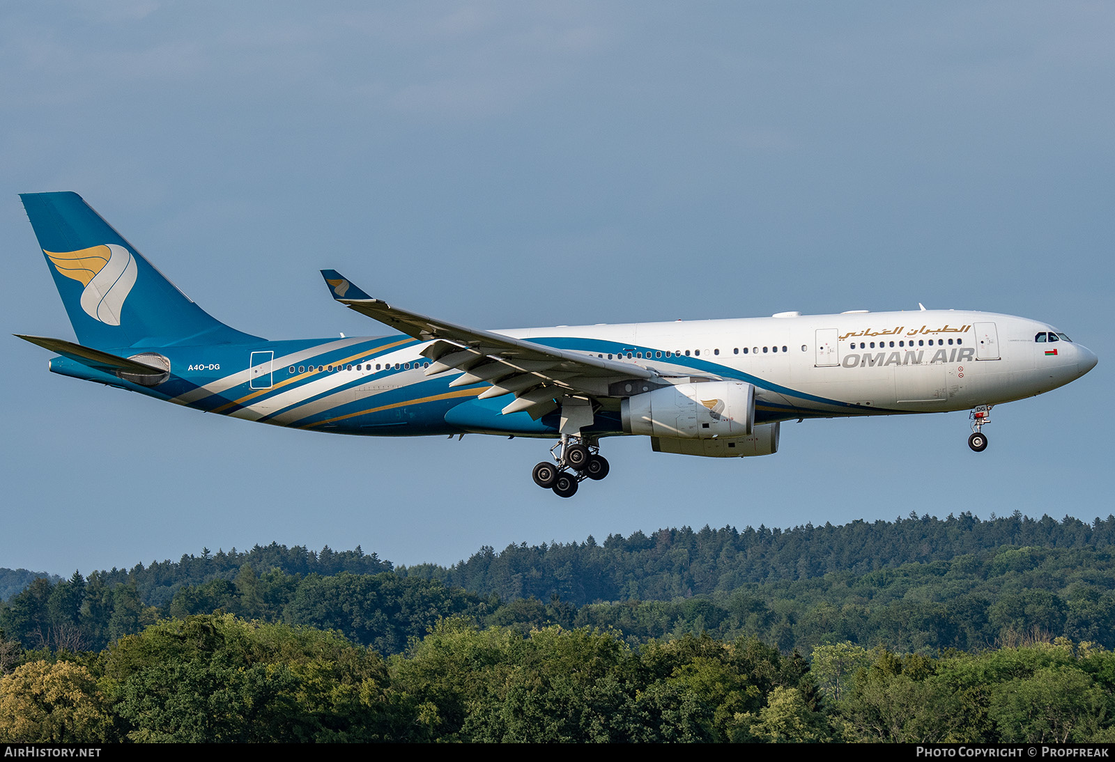 Aircraft Photo of A4O-DG | Airbus A330-243 | Oman Air | AirHistory.net #586566