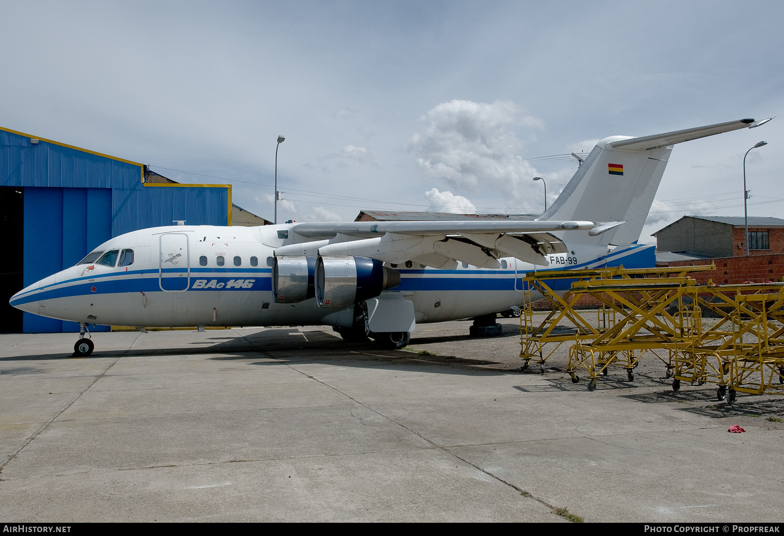 Aircraft Photo of FAB-99 | British Aerospace BAe-146-100 | Bolivia - Air Force | AirHistory.net #586585