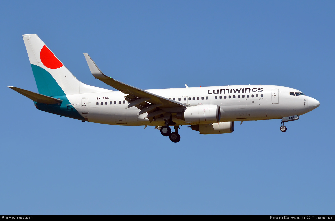 Aircraft Photo of SX-LWC | Boeing 737-7K2 | Lumiwings | AirHistory.net #586594