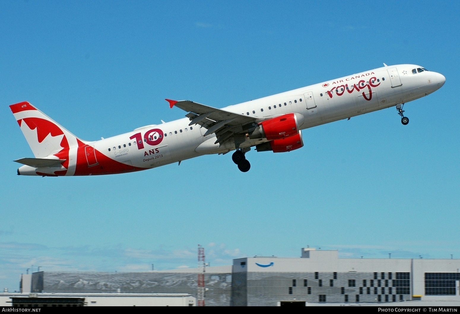 Aircraft Photo of C-GHPD | Airbus A321-211 | Air Canada Rouge | AirHistory.net #586599