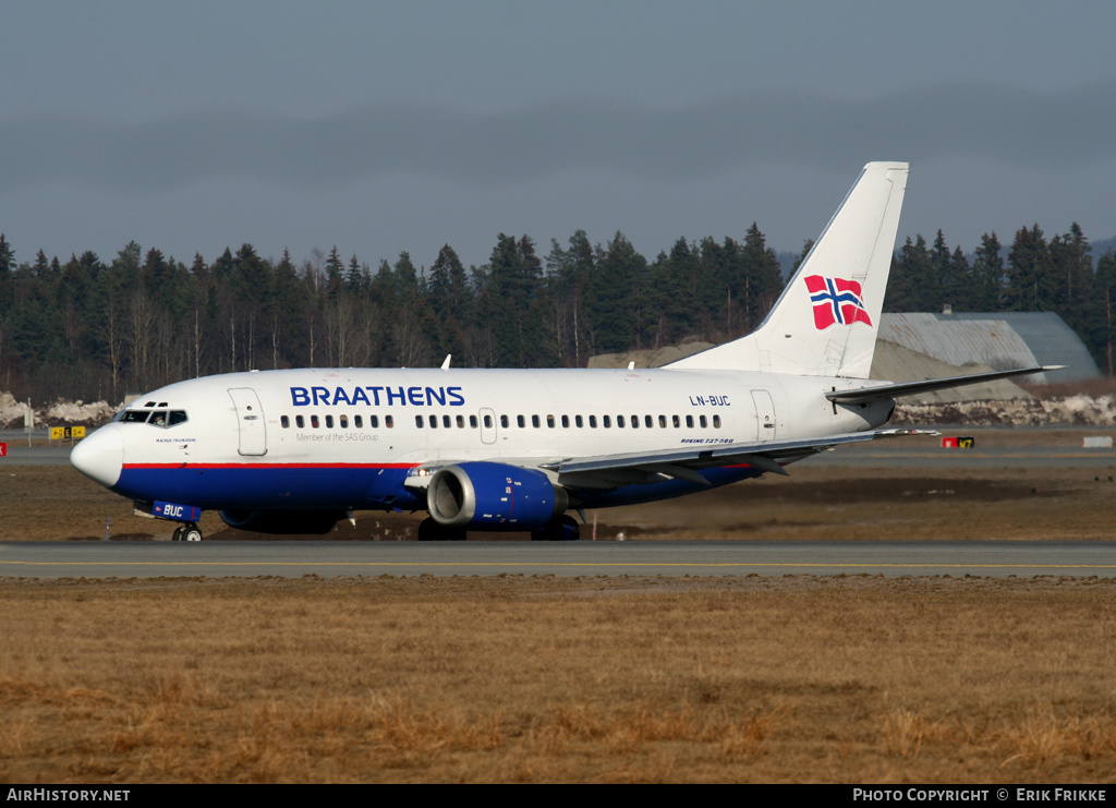 Aircraft Photo of LN-BUC | Boeing 737-505 | Braathens SAFE | AirHistory.net #586639