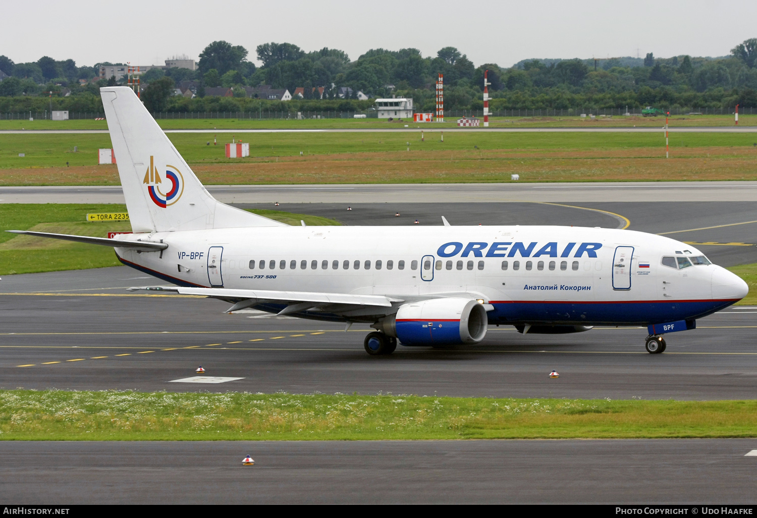 Aircraft Photo of VP-BPF | Boeing 737-5H6 | Orenair | AirHistory.net #586721