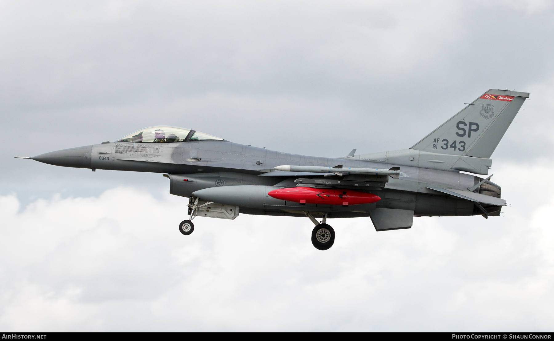 Aircraft Photo of 91-0343 / AF91-343 | General Dynamics F-16CM Fighting Falcon | USA - Air Force | AirHistory.net #586787