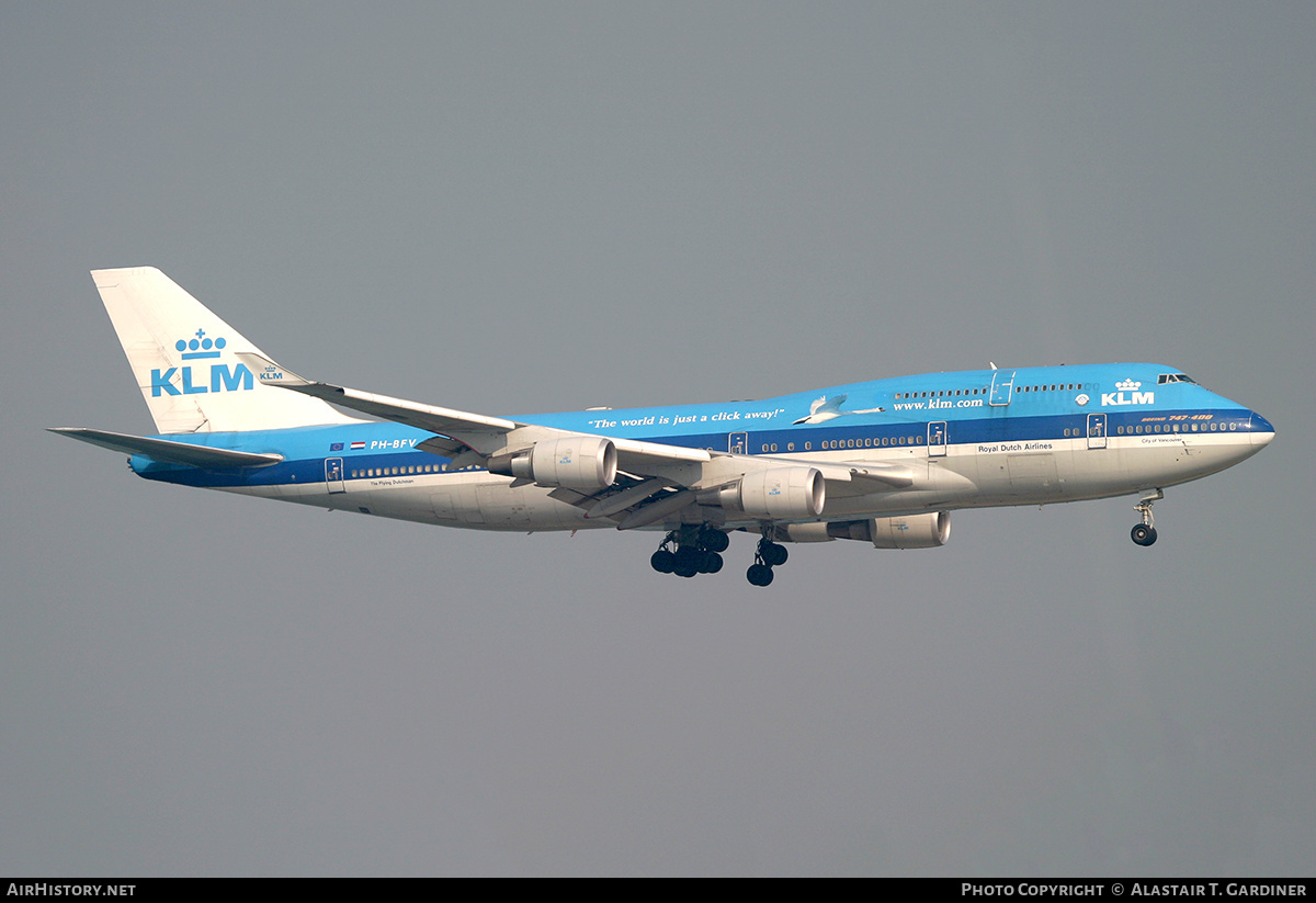 Aircraft Photo of PH-BFV | Boeing 747-406M | KLM - Royal Dutch Airlines | AirHistory.net #586828