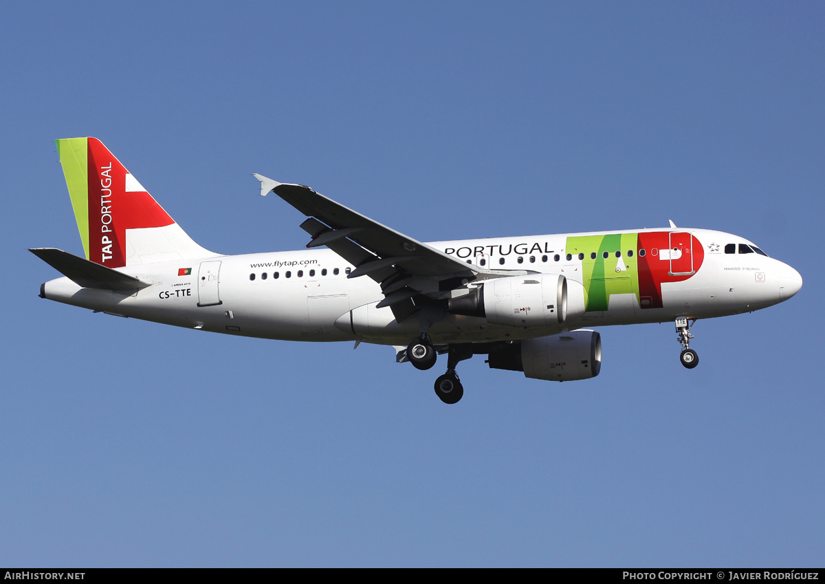 Aircraft Photo of CS-TTE | Airbus A319-111 | TAP Portugal | AirHistory.net #586838