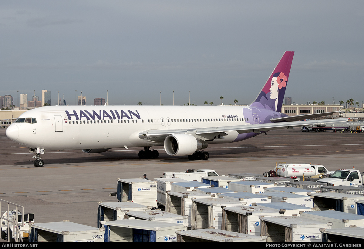 Aircraft Photo of N591HA | Boeing 767-33A/ER | Hawaiian Airlines | AirHistory.net #586850
