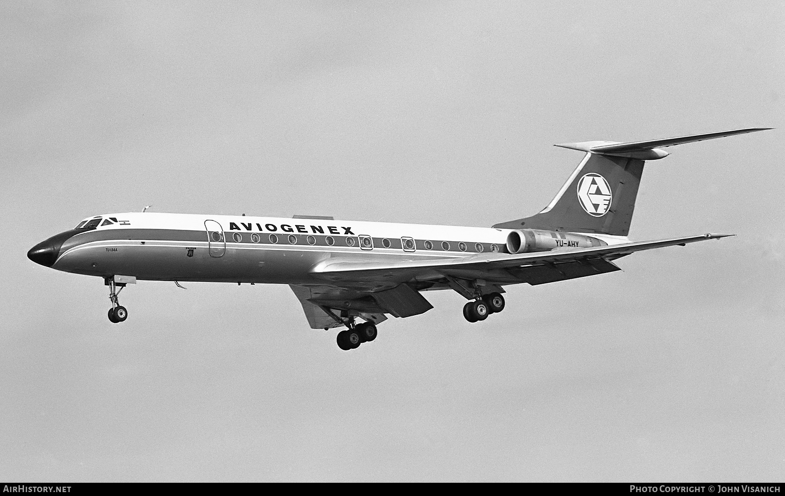 Aircraft Photo of YU-AHY | Tupolev Tu-134A | Aviogenex | AirHistory.net #586920
