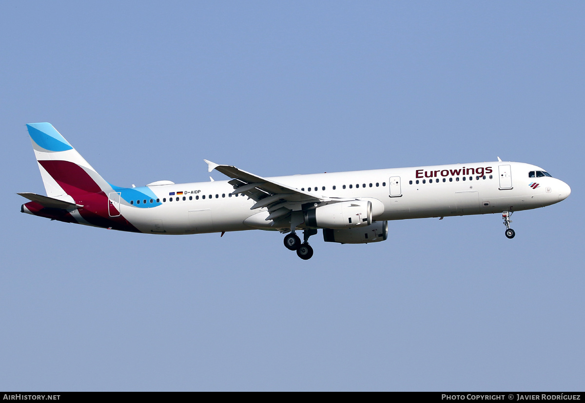 Aircraft Photo of D-AIDP | Airbus A321-231 | Eurowings | AirHistory.net #586940