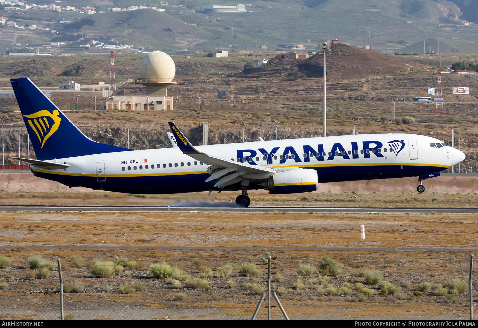 Aircraft Photo of 9H-QEJ | Boeing 737-800 | Ryanair | AirHistory.net #586944