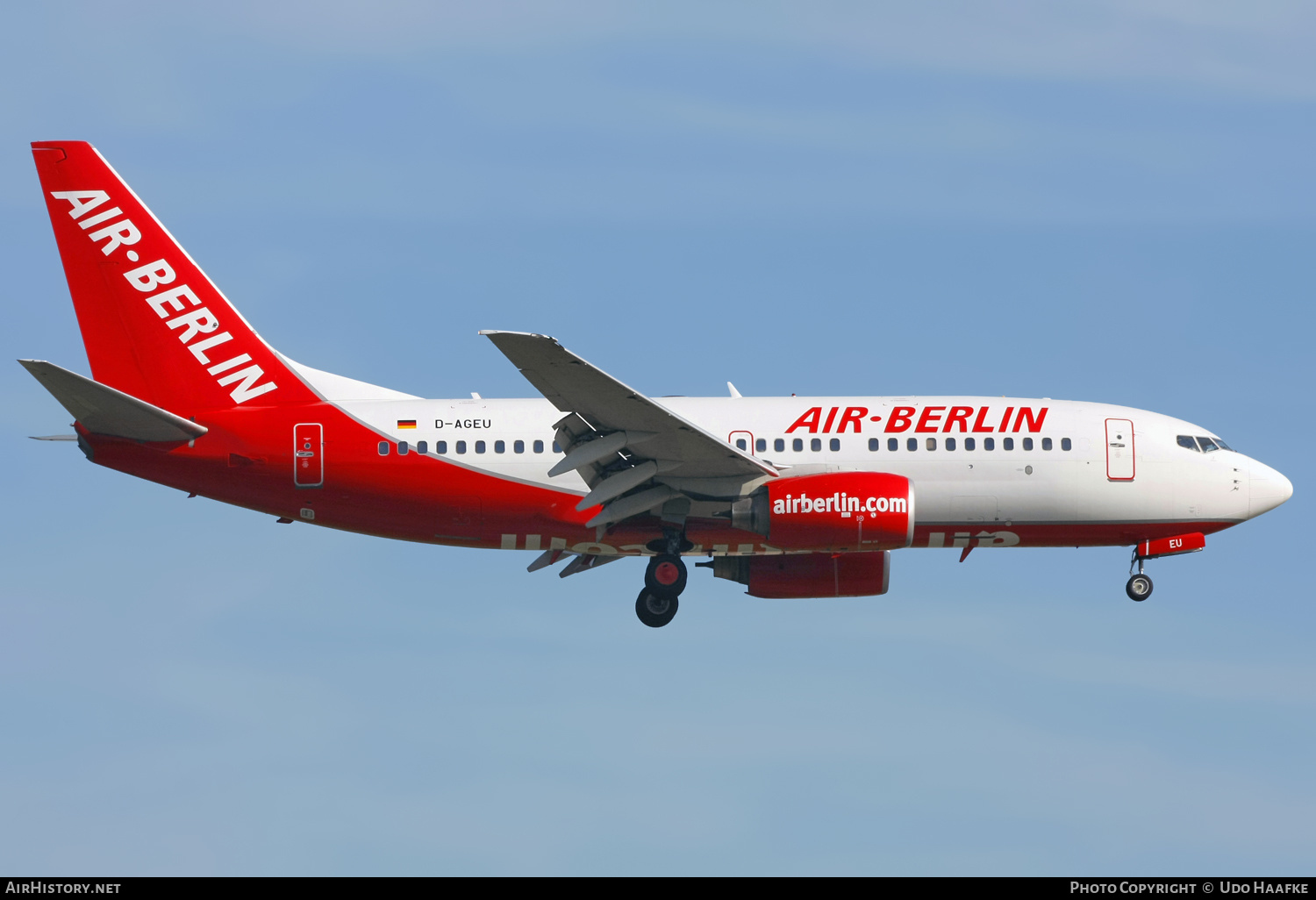 Aircraft Photo of D-AGEU | Boeing 737-75B | Air Berlin | AirHistory.net #586945