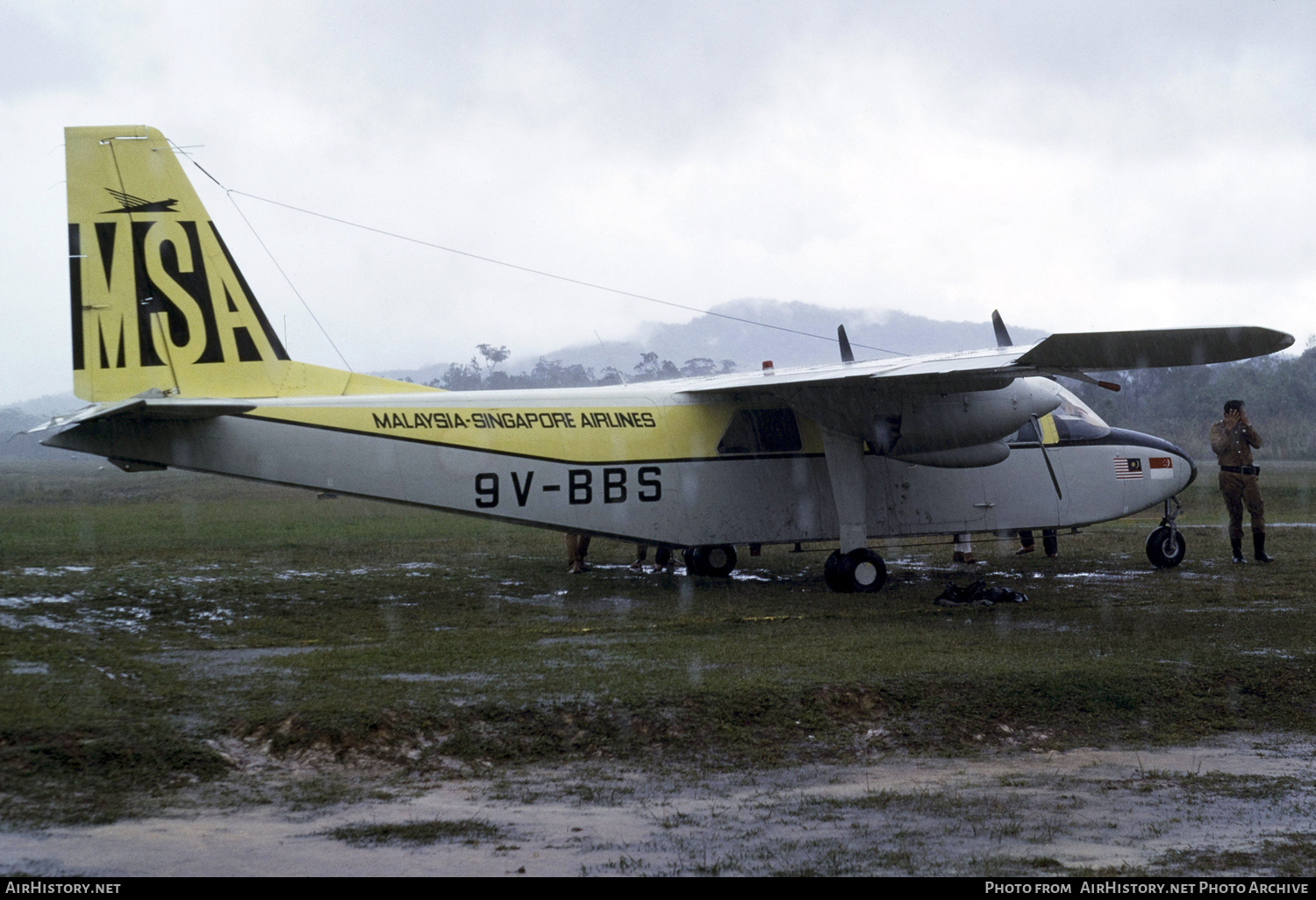 Aircraft Photo of 9V-BBS | Britten-Norman BN-2A-8 Islander | Malaysia-Singapore Airlines - MSA | AirHistory.net #586949