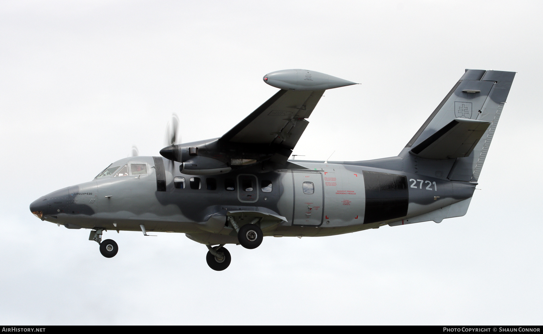 Aircraft Photo of 2721 | Let L-410UVP-E20 Turbolet | Slovakia - Air Force | AirHistory.net #586955