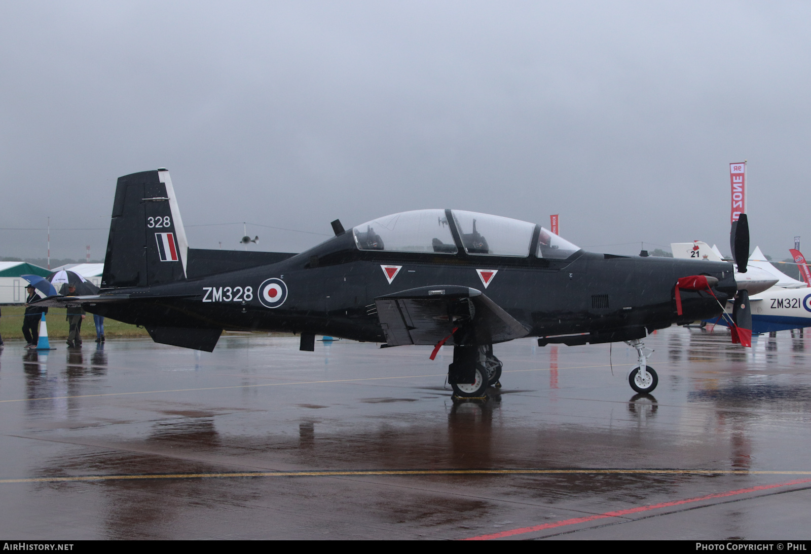 Aircraft Photo of ZM328 | Beechcraft T-6C Texan T1 | UK - Air Force | AirHistory.net #586959