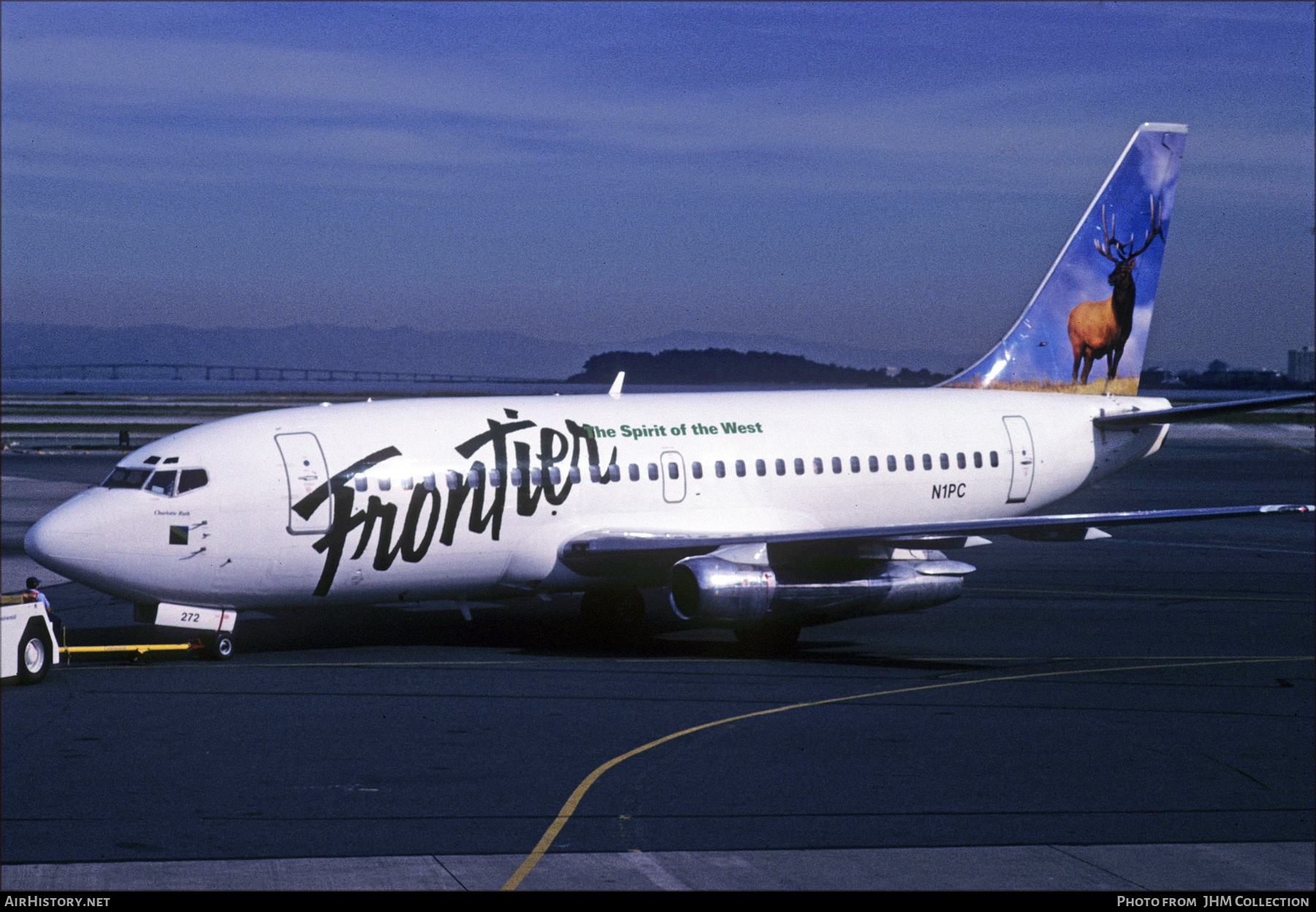 Aircraft Photo of N1PC | Boeing 737-2P6/Adv | Frontier Airlines | AirHistory.net #586984